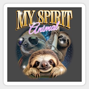 Sloth My Spirit Animal Lazy Magnet